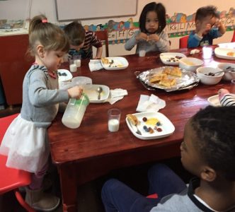 Eating as a Family at Our Caring Way, Virginia